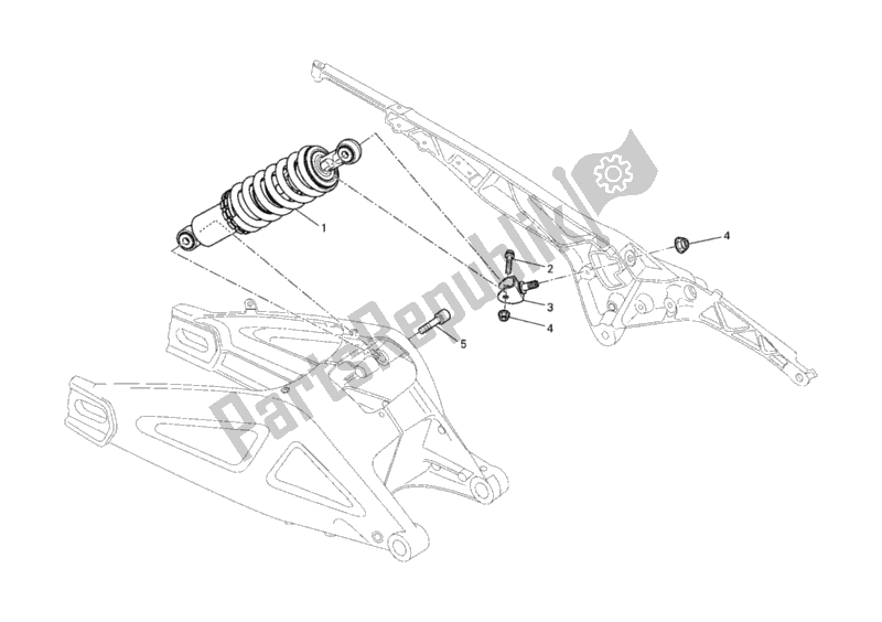 Todas las partes para Amortiguador Trasero de Ducati Monster 696 USA 2010
